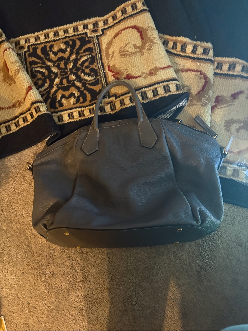 Mcm Gray Women's Top-Handle Satchel Bag with crossbody strap - Picture 3 of 16